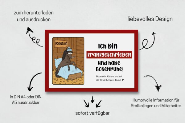 Digital Infoschild "Boxenruhe" – Bild 2