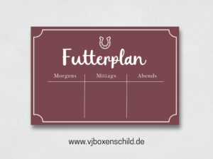 Futterschild: Standard
